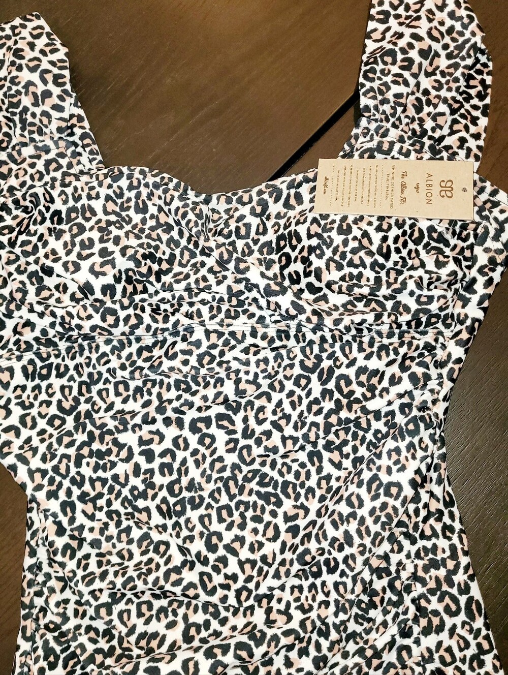 Albion Fit The Savannah One Piece Leopard  Swimsuit - Picture 6 of 11
